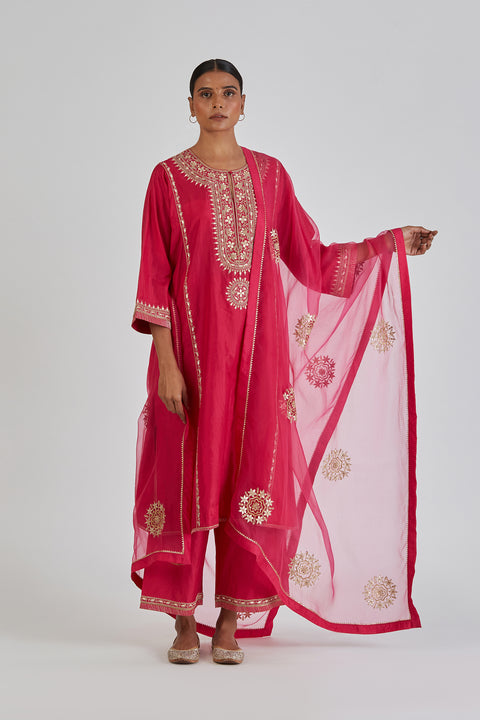 Anushka Dupatta-Fuschia Pink