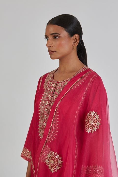 Anushka Dupatta-Fuschia Pink