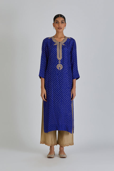 Amba Kurta and Pant-Royal Blue