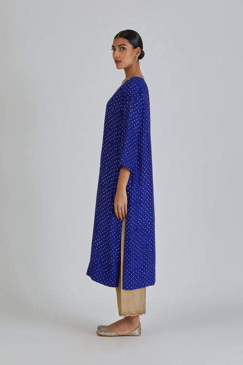 Amba Kurta and Pant-Royal Blue