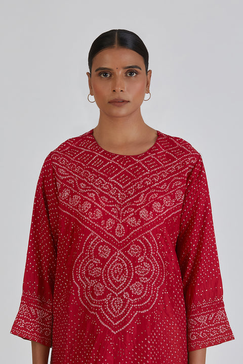 Mihika Kurta and Pant-Red
