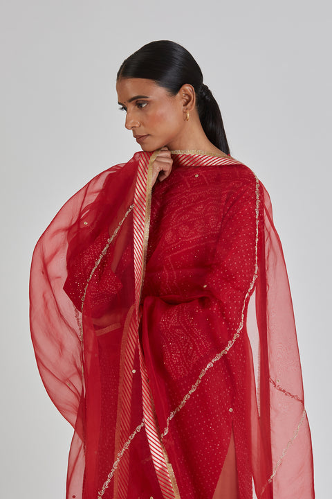 Jaina Dupatta-Red