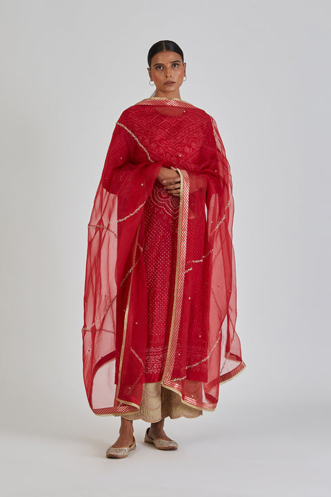Jaina Dupatta-Red