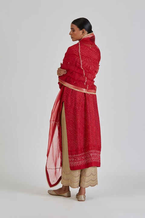 Jaina Dupatta-Red
