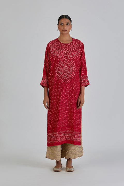 Mihika Kurta and Pant-Red