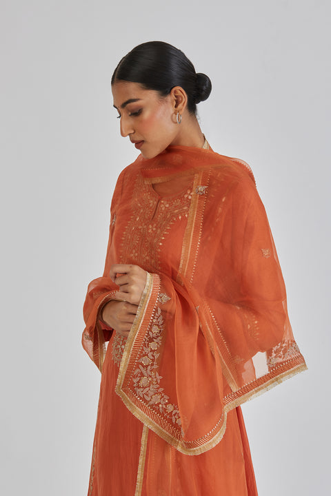 Vallika Dupatta-Orange