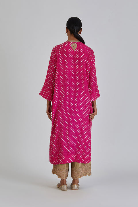 Mahi Kurta and Pant-Fuschia Pink