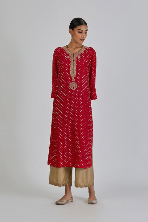 Amba Kurta and Pant-Red