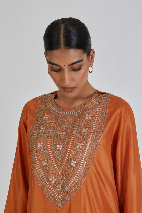 Zahra Kurta and Pant-Orange