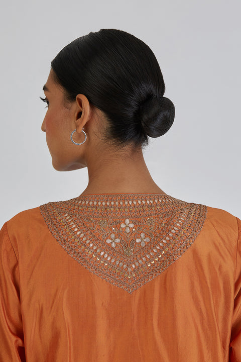 Zahra Kurta and Pant-Orange