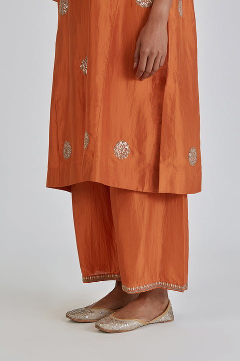 Anusha Kurta and Pant-orange