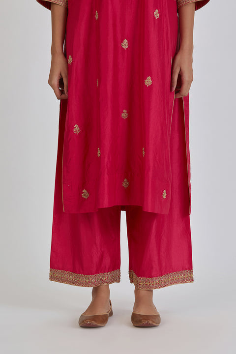 Arshia Kurta and Pant-Fuschia Pink