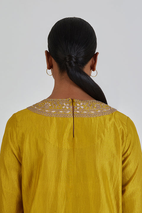 Amisha Kurta and Pant-Yellow