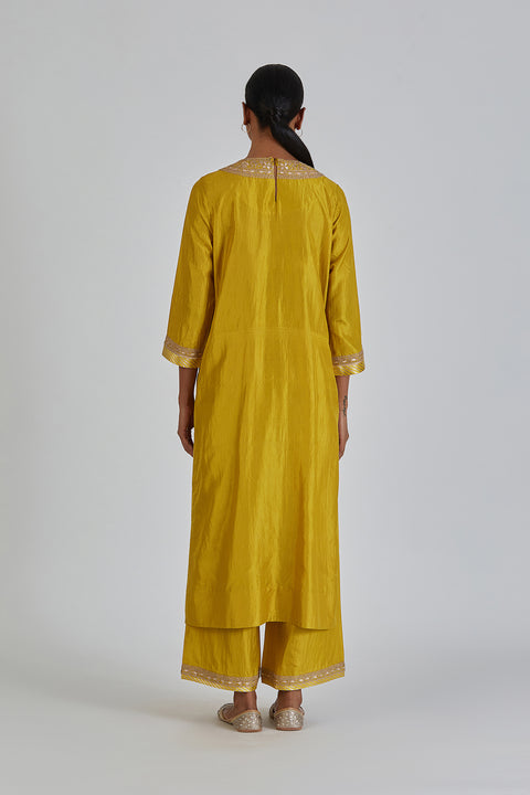 Amisha Kurta and Pant-Yellow