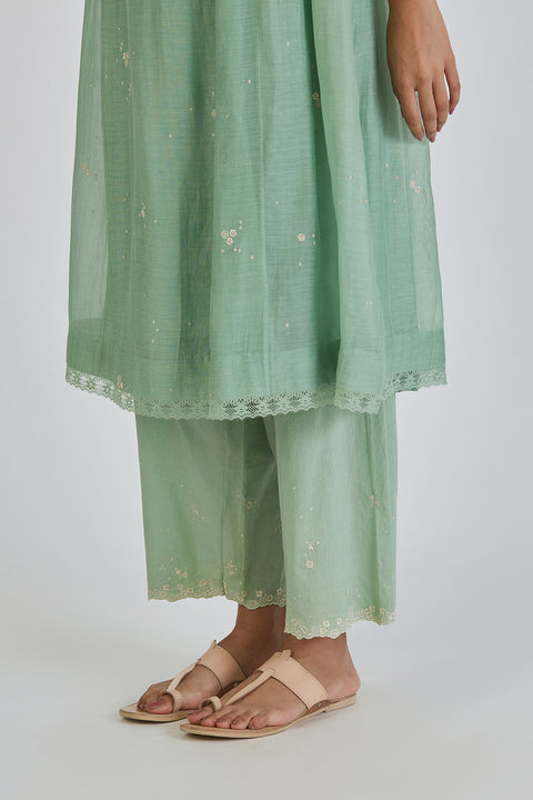Binti Kurta and Pant-Aqua Blue
