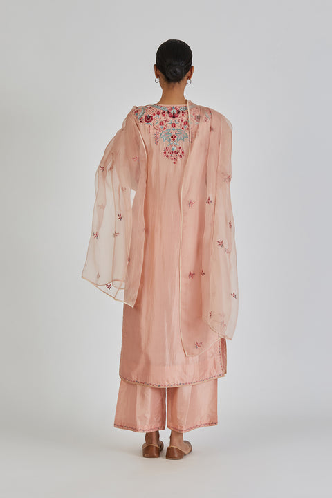Mansi Dupatta-Salmon Pink