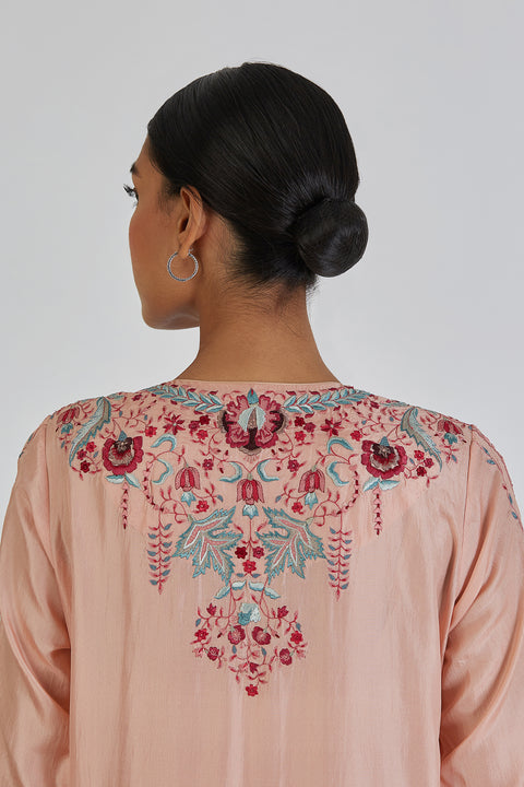 Tvisha Kurta and Pant-Salmon Pink