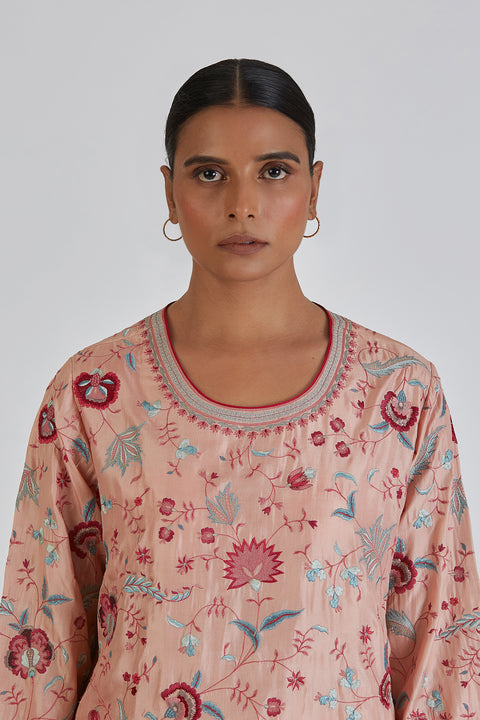 Zulekha Kurta and Sharara-Salmon Pink