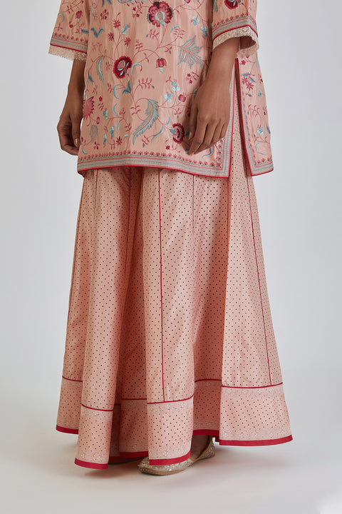 Zulekha Kurta and Sharara-Salmon Pink