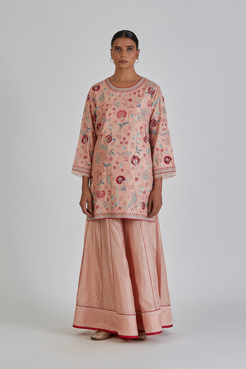 Zulekha Kurta and Sharara-Salmon Pink