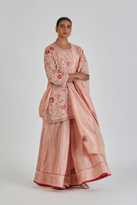 Bilquis Dupatta-Salmon Pink