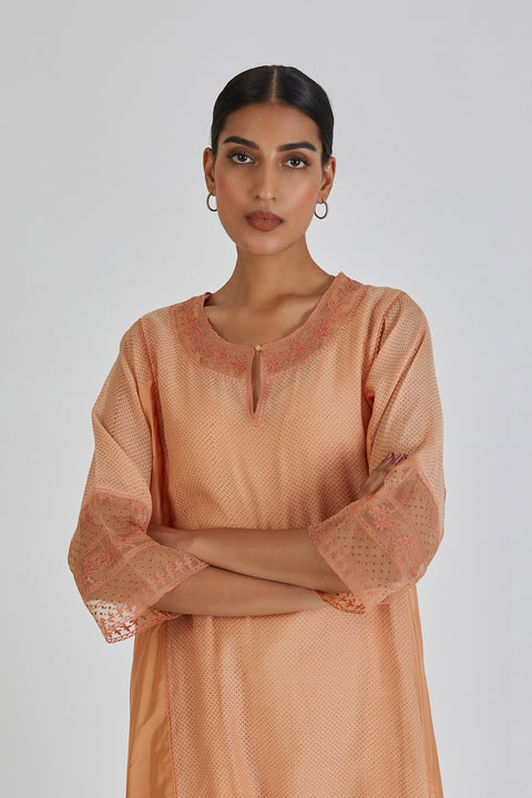 Najma Kurta and Pant-Light Orange