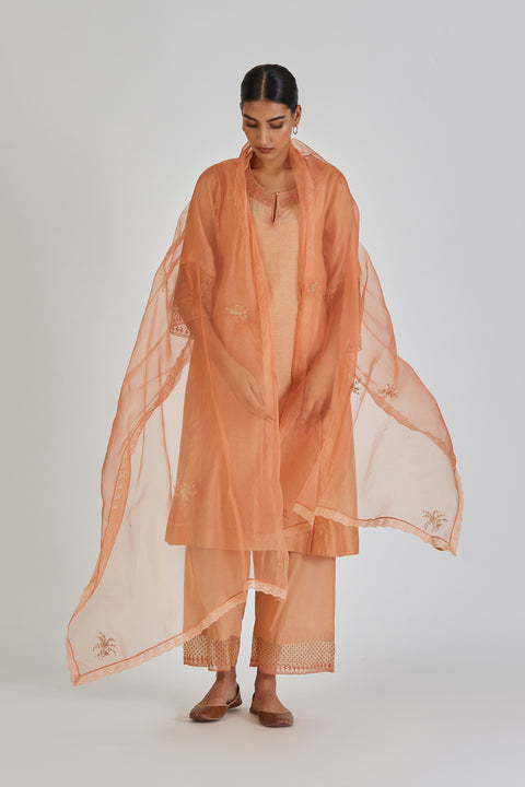 Kulsum Dupatta-Light Orange