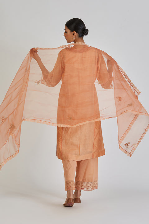 Kulsum Dupatta-Light Orange