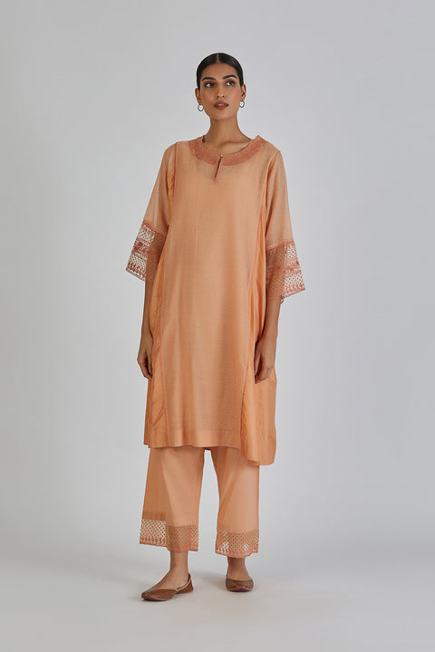 Najma Kurta and Pant-Light Orange