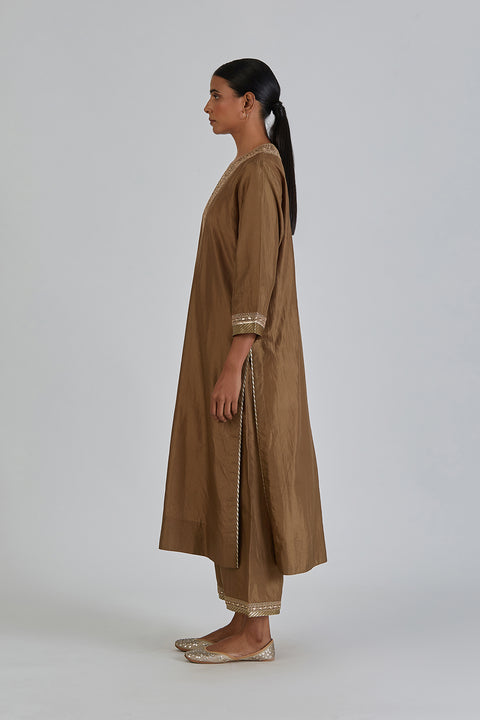 Amisha Kurta and Pant-Mehendi Green