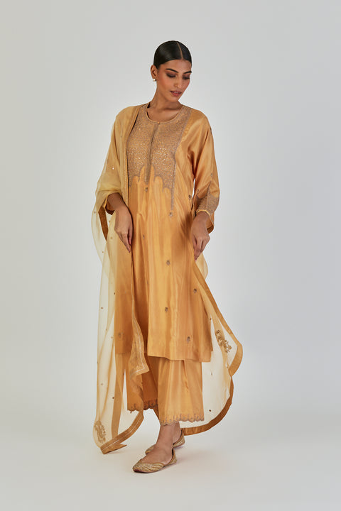 Myra Dupatta-Yellow