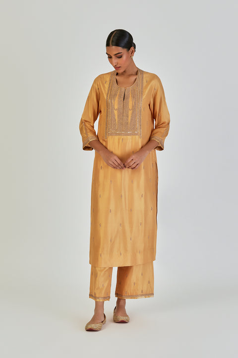 Shrisha Kurta and Pant-Yellow