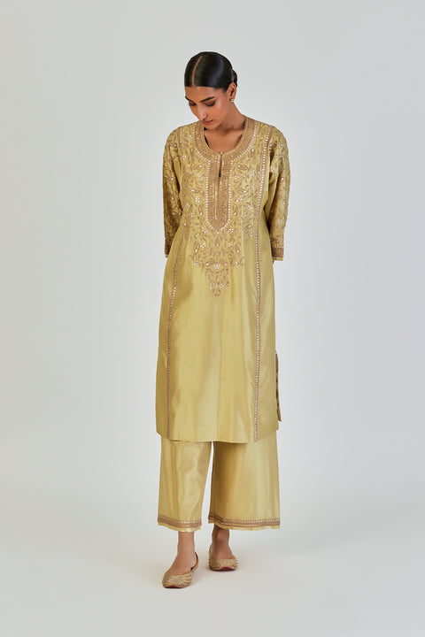 Ronak Kurta and Pant-Sea Green