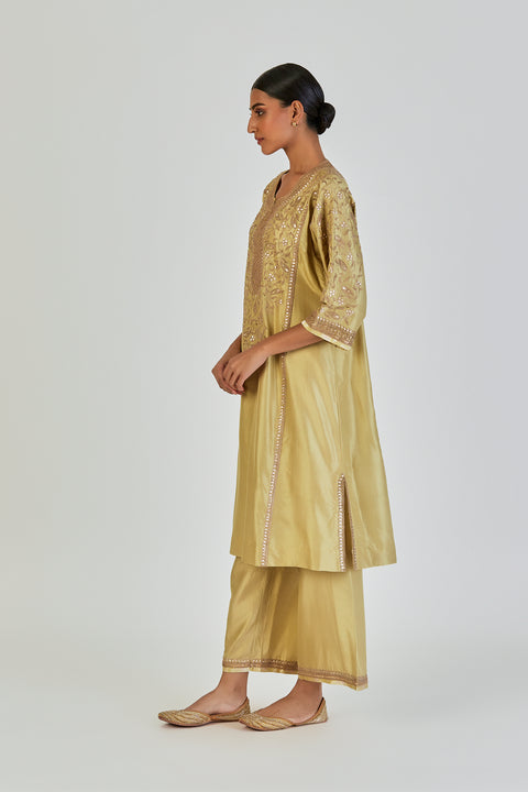 Ronak Kurta and Pant-Sea Green