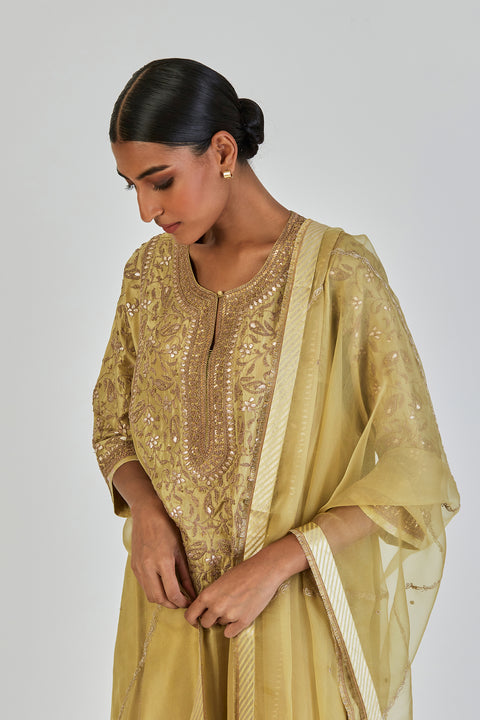 Ila Dupatta-Sea Green