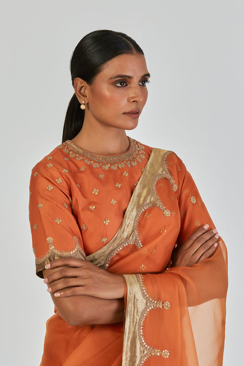 Niti Blouse-Orange
