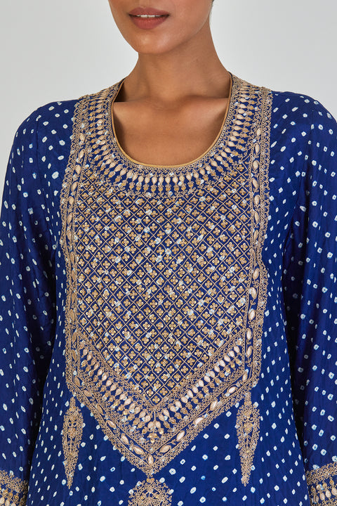 Sharda Kurta and Pant-Royal Blue