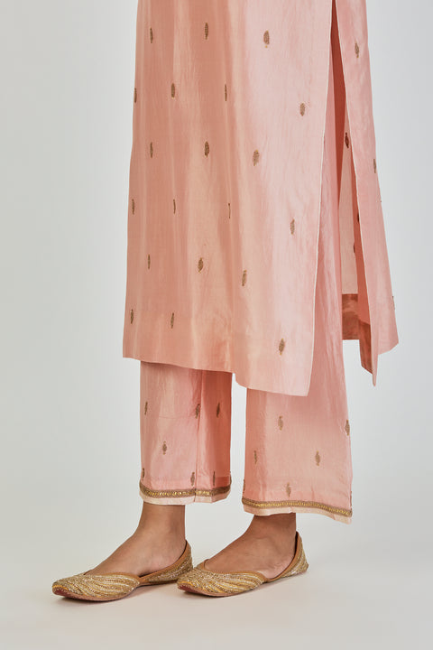 Shrisha Kurta and Pant-Salmon Pink