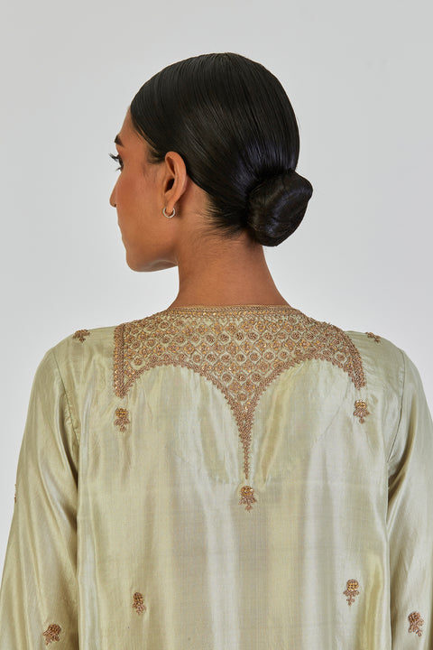 Indrani Kurta and Pant-Sage Blue