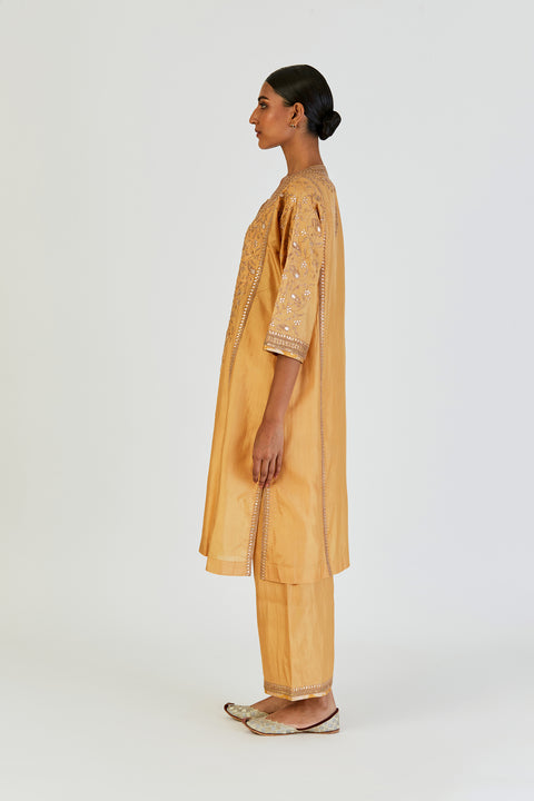Ronak Kurta and Pant-Yellow