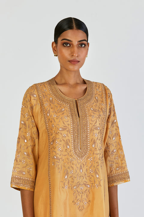 Ronak Kurta and Pant-Yellow