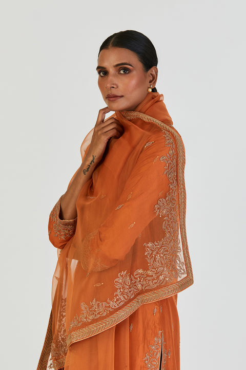 Nina Dupatta-Orange