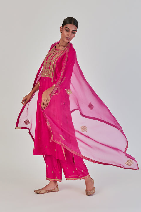 Shivani Dupatta-Fuschia PInk