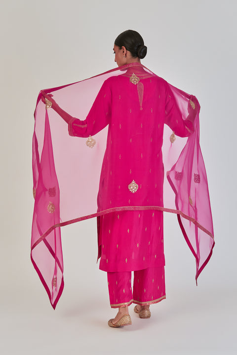 Shivani Dupatta-Fuschia PInk