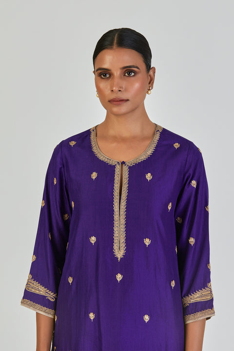Adiya Kurta and Sharara-Blue