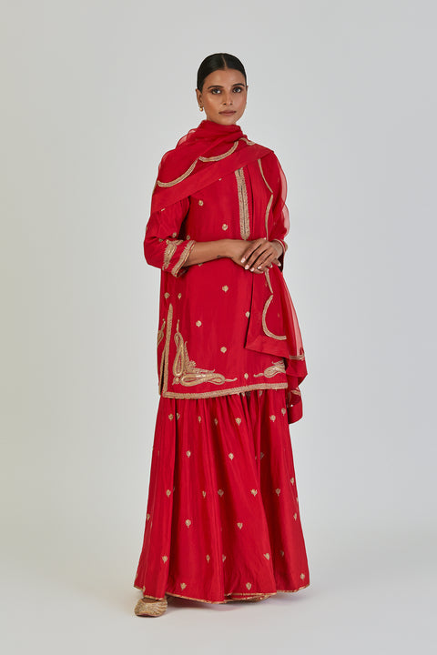 Sana Dupatta-Red