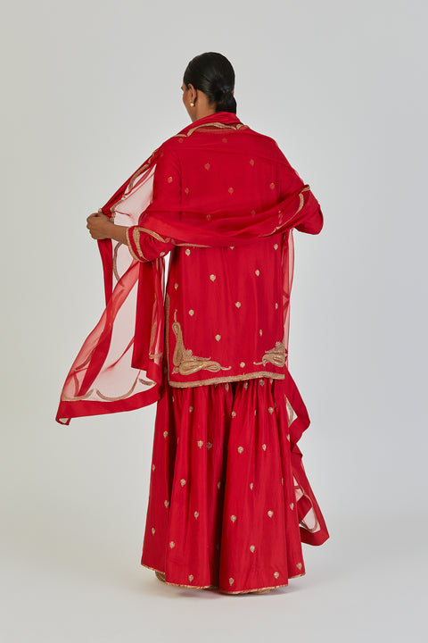 Sana Dupatta-Red