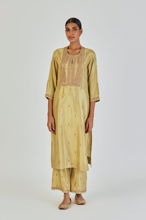 Shrisha Kurta and Pant-Sea Green