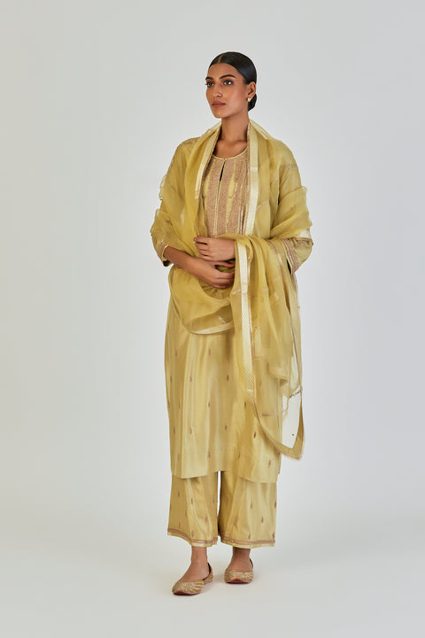 Shrisha Kurta and Pant-Sea Green
