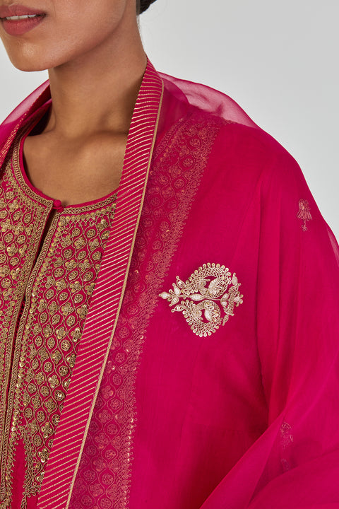 Shivani Dupatta-Dark Pink